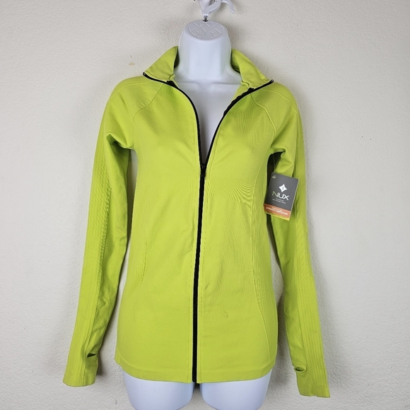 NWT Nux Sleek Unity Compression Jacket Lime Pop Size Medium - Picture 3 of 12
